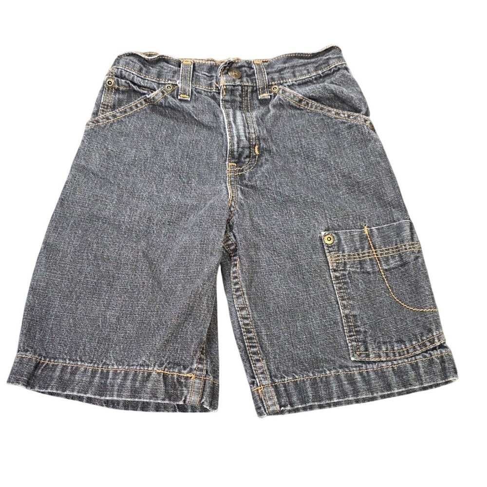 Bugle Boy Carpenter Shorts‎ Boy's Size 5R Dark Wash Vintage Denim Style